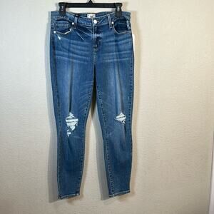 PAIGE Jeans Verdugo Mid Rise Ultra Skinny Distressed Ankle Jeans Size 31